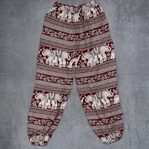Elephant Pants Thailand Aztec Red Womans Size Small